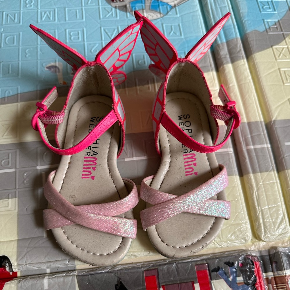 Sophia Webster Pink Strappy Sandals